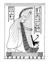 A coloring page of the old egypt